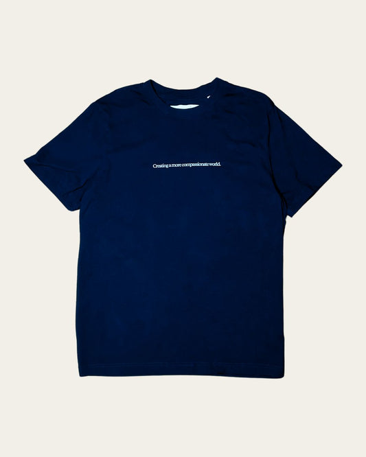 Creating A More Compassionate World T-shirt T-Shirt Compassion Threads Sustainable vegan clothing premium ethical cruelty-free fashion
