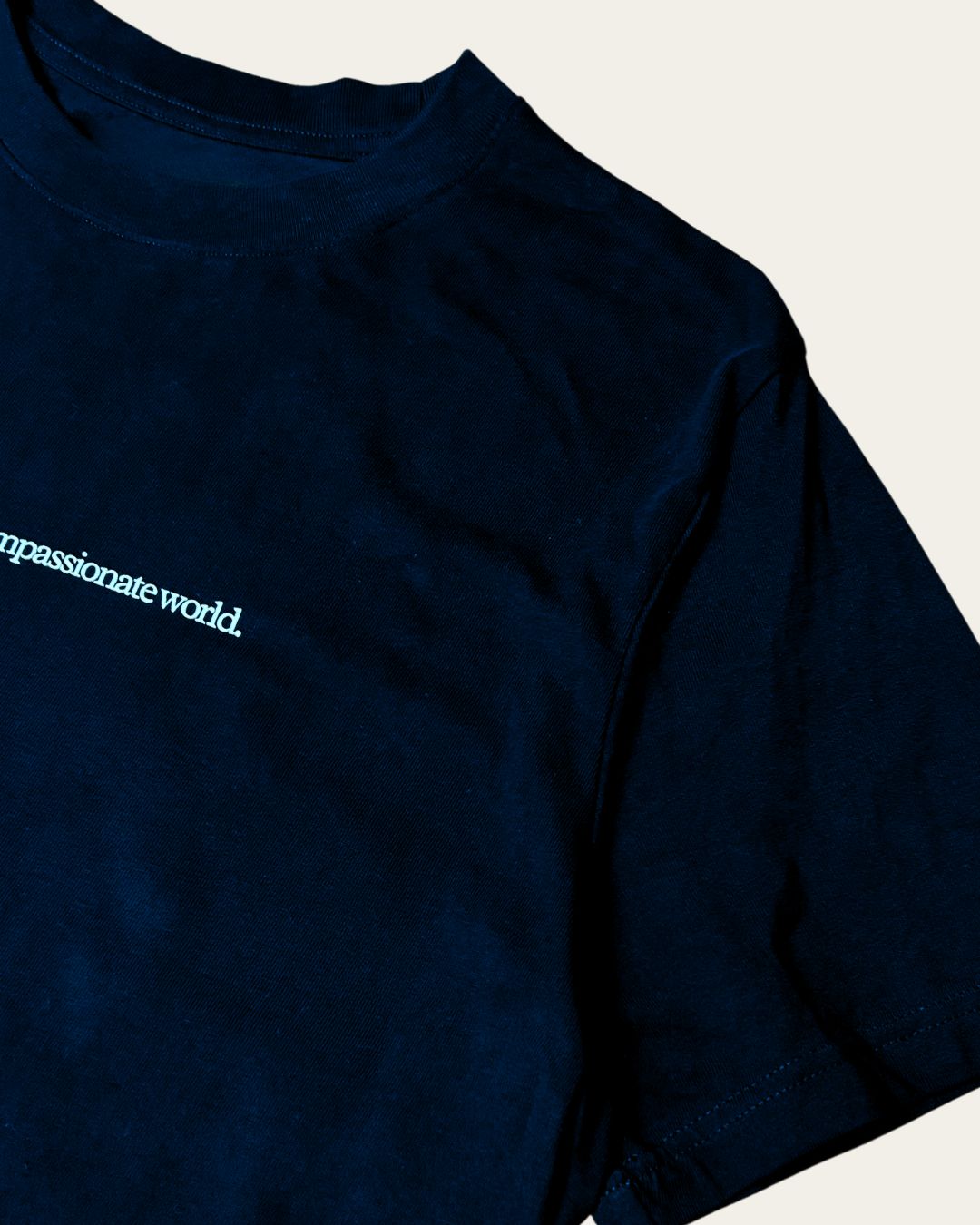 Creating A More Compassionate World T-shirt T-Shirt Compassion Threads Sustainable vegan clothing premium ethical cruelty-free fashion