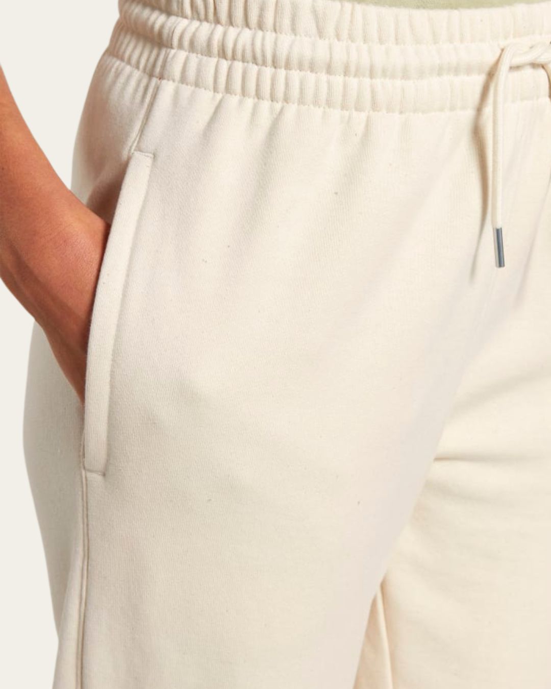 Logo Joggers Cream Jogger Bottoms Compassion Threads Sustainable vegan clothing premium ethical cruelty-free fashion