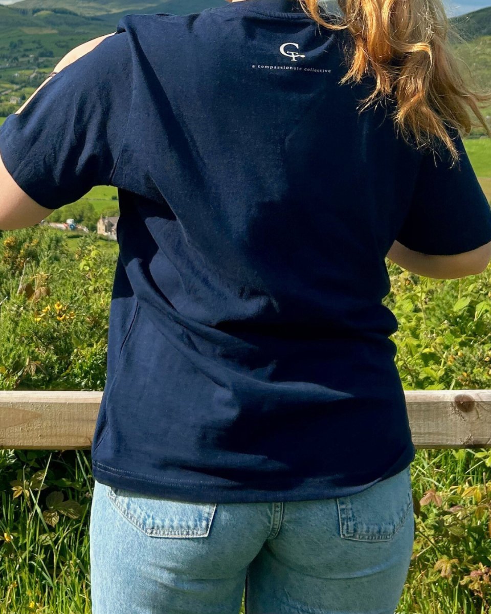 Creating A More Compassionate World T-shirt T-Shirt Compassion Threads Sustainable vegan clothing premium ethical cruelty-free fashion