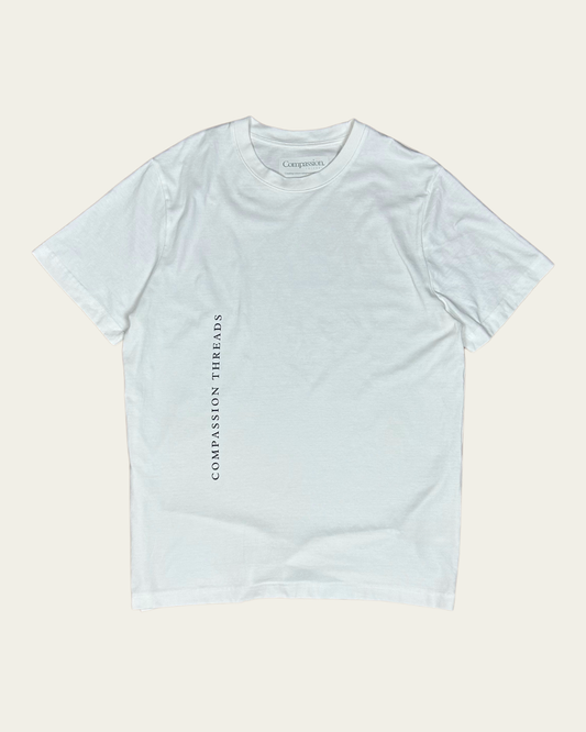 Compassion Threads Off White Relaxed Fit T-shirt T-Shirt Compassion Threads Sustainable vegan clothing premium loungewear oversized streetwear ethical fashion