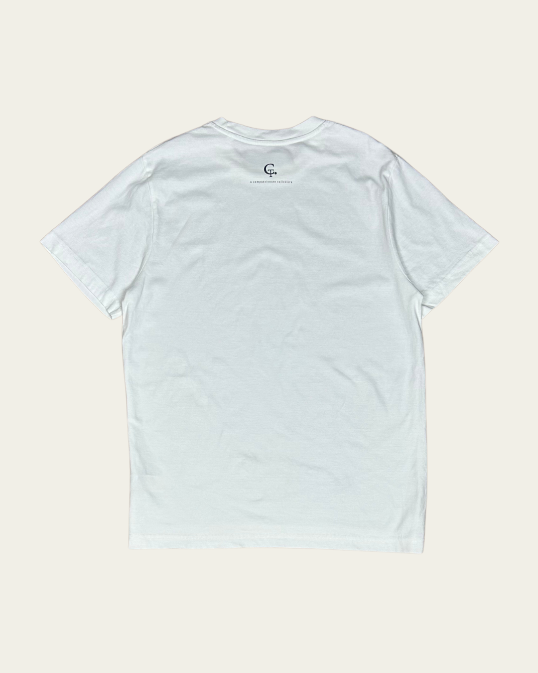 Compassion Threads Off White Relaxed Fit T-shirt T-Shirt Compassion Threads Sustainable vegan clothing premium ethical cruelty-free fashion