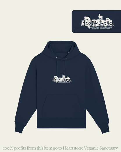 Heartstone Logo Hoodie Hoodie Compassion Threads Sustainable vegan clothing premium loungewear oversized streetwear ethical fashion