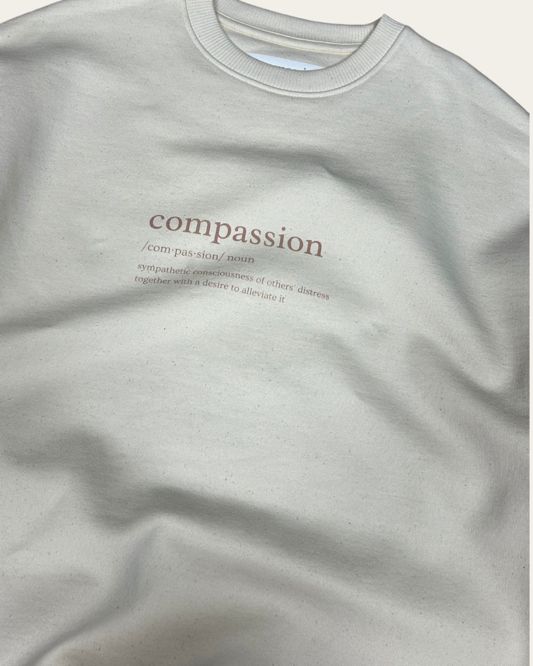 Compassion Definition Sweatshirt Sweater Compassion Threads Sustainable vegan clothing premium ethical cruelty-free fashion