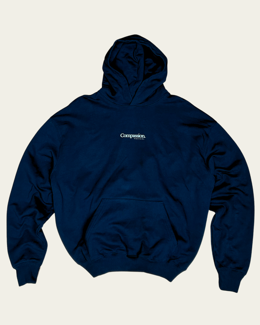 A More Compassionate World Oversized Hoodie Oversized Hoodie Compassion Threads Sustainable vegan clothing premium loungewear oversized streetwear ethical fashion