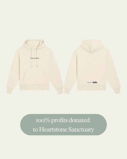 Be Kind To All Kind Heartstone Hoodie Hoodie Compassion Threads Sustainable vegan clothing premium loungewear oversized streetwear ethical fashion