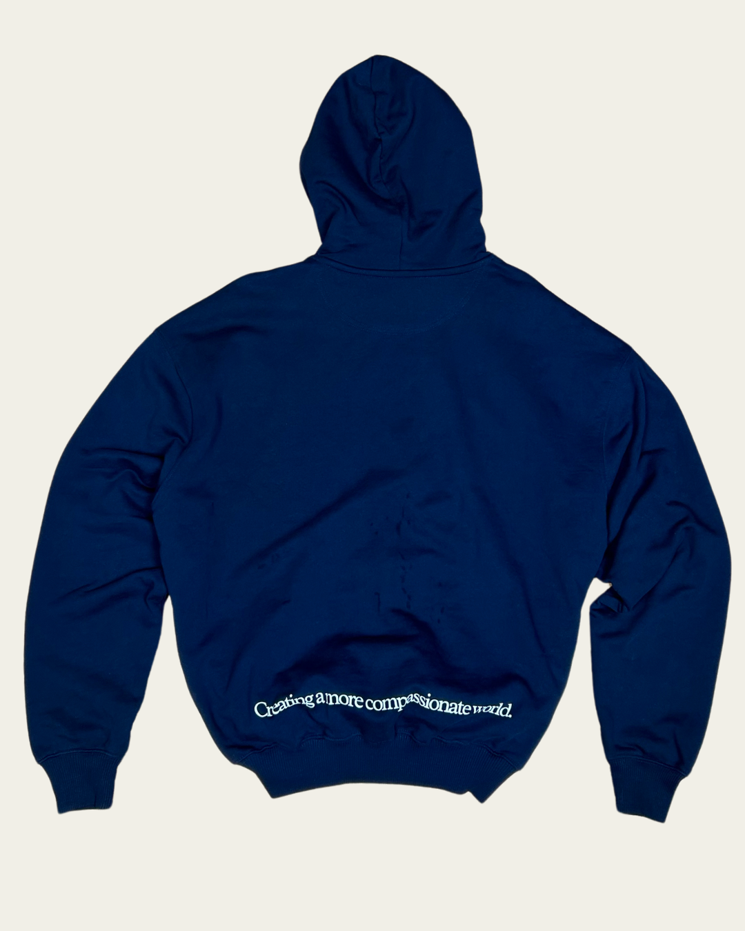 A More Compassionate World Oversized Hoodie Oversized Hoodie Compassion Threads Sustainable vegan clothing premium ethical cruelty-free fashion