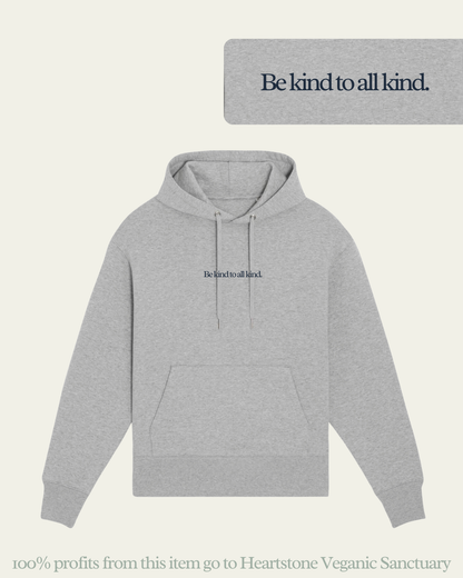 Be Kind To All Kind Heartstone Hoodie Hoodie Compassion Threads Sustainable vegan clothing premium loungewear oversized streetwear ethical fashion