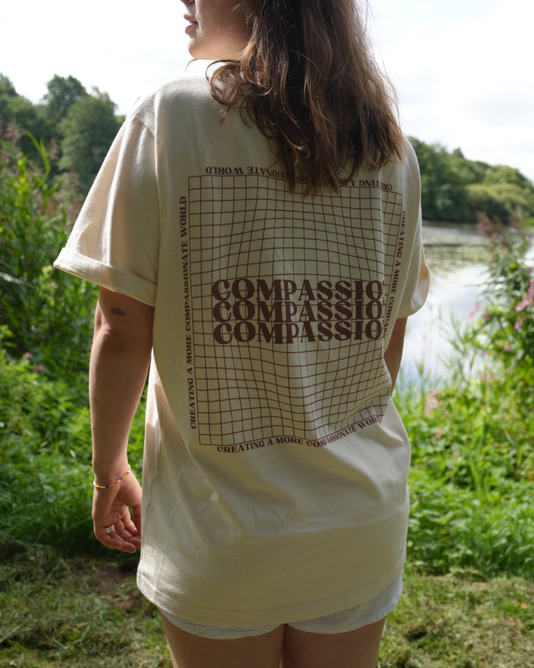 Compassion Graphic Tee Relaxed Fit T-shirt T-Shirt Compassion Threads Sustainable vegan clothing premium ethical cruelty-free fashion