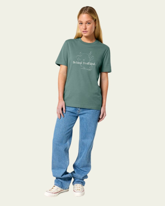 Heartstone Be kind to all Kind T-shirt (Version 2) T-Shirt Compassion Threads Sustainable vegan clothing premium ethical cruelty-free fashion