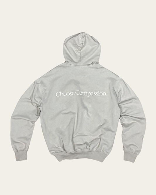 Choose Compassion Oversized Hoodie Oversized Hoodie Compassion Threads Sustainable vegan clothing premium loungewear oversized streetwear ethical fashion