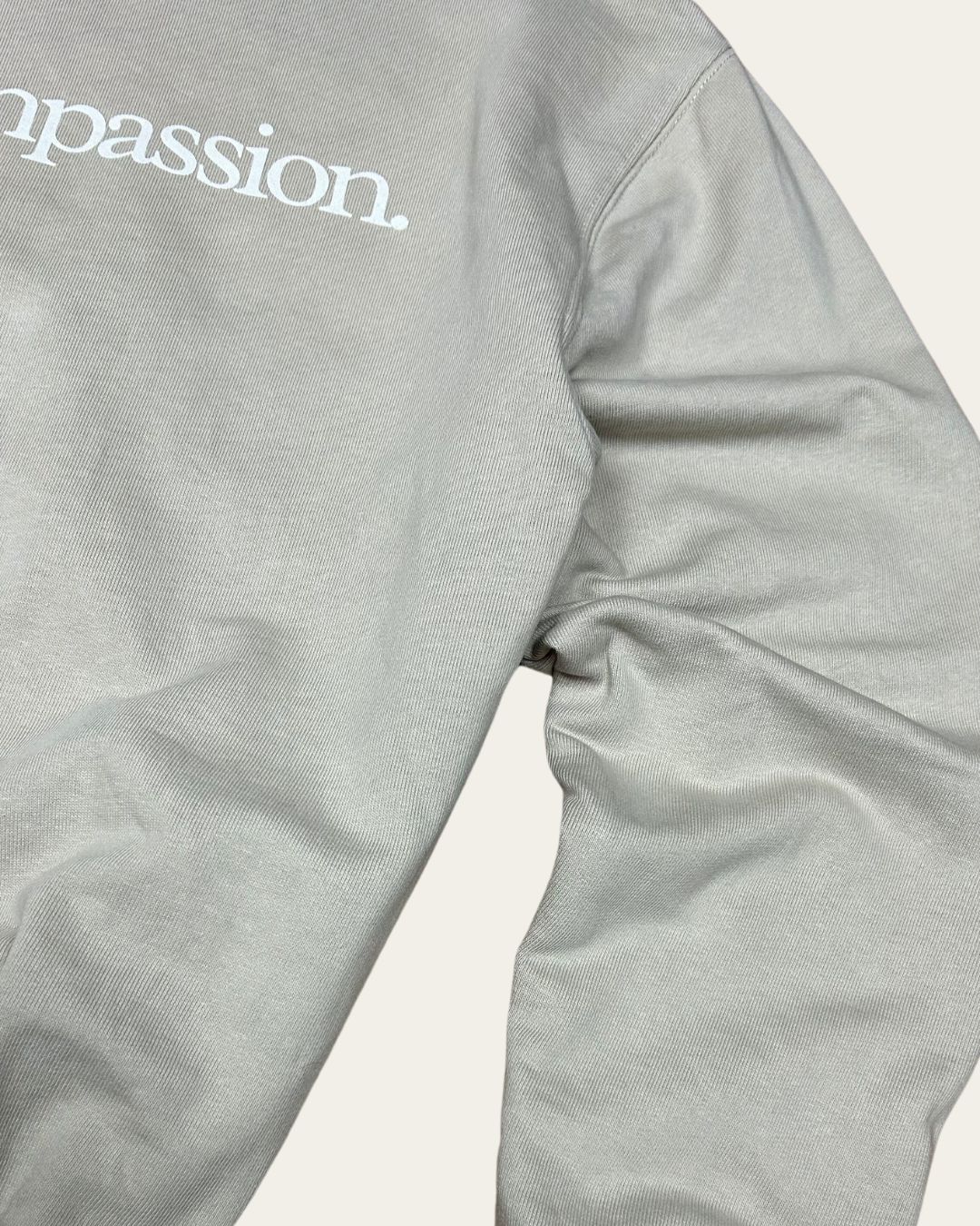 Choose Compassion Oversized Hoodie Oversized Hoodie Compassion Threads Sustainable vegan clothing premium ethical cruelty-free fashion