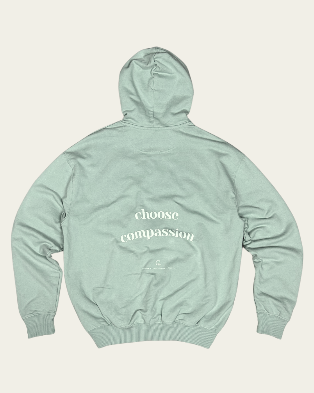 Choose Compassion Academic Oversized Hoodie Oversized Hoodie Compassion Threads Sustainable vegan clothing premium loungewear oversized streetwear ethical fashion