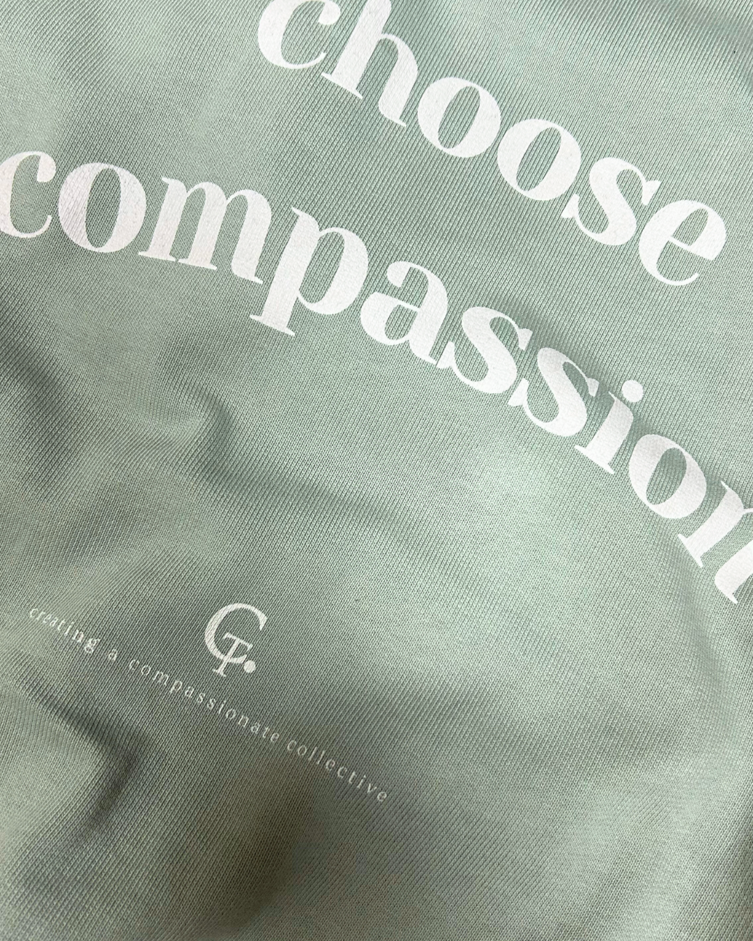 Choose Compassion Academic Oversized Hoodie Oversized Hoodie Compassion Threads Sustainable vegan clothing premium loungewear oversized streetwear ethical fashion